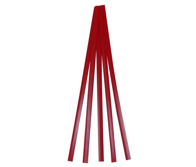 Polyvance R04-04-01-RD Red LDPE Polyethylene Flat Stick, 5 ft., 3/8 x 1/16 inches
