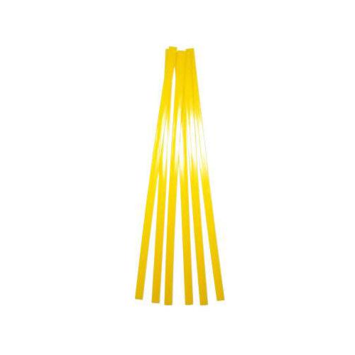 Polyvance R04-04-01-Y Yellow LDPE Polyethylene Flat Stick, 5 ft., 3/8 x 1/16 inches