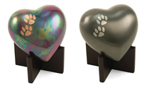 Arielle Hearts Pet Cremation Urns | Slate | Raku | Sky Blue | Night Sky | Ruby |