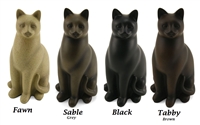 Elite Cat Cremation Urn | Black | Fawn | Sable | Tabby