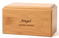 Bamboo Pet Cremation Box | Bamboo | Pet Urn