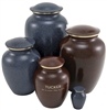 Maus Series Pet Cremation Urn | Granite Blue | Earth Brown