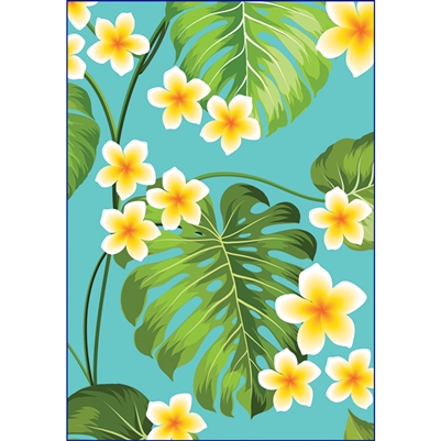 Tropical Plumeria Glitter Note Cards