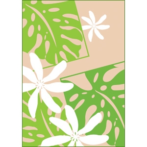 Monstera Nui Tan Note Cards