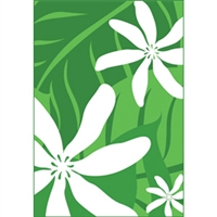 Tiare Nui Green Note Cards