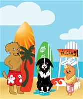 Surf Dogs Medium Tote