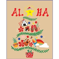 Hawaiian Christmas Tree Tiny Tote