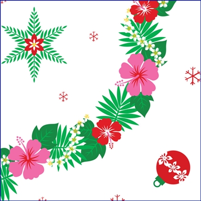 Island Garland Cello Wrap - 30" x 10' (120") continuous roll