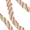 Rose Bud Lei Pink Cello Wrap - 30" x 10' (120") continuous roll