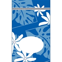 Monstera Nui Blue Large Stand Up Zipper Pouch