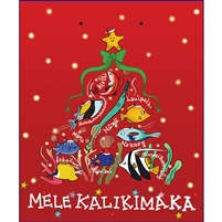 Reef Fish Mele Kalikimaka Medium Tote