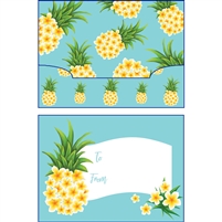 Plumeria Pineapple Gift Card Holder