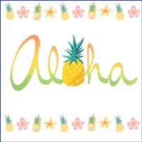 Aloha Pineapple Onesie - Self Sealing Treat Bags