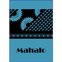 Tapa Blue Mahalo Note Cards