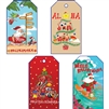 Hang Tags - Christmas Floral Assortment, 16 count