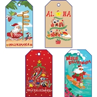 Hang Tags - Christmas Floral Assortment, 16 count