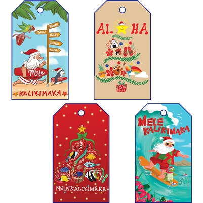 Hang Tags - Christmas Floral Assortment, 16 count