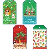 Hang Tags - Christmas Floral Assortment, 16 count