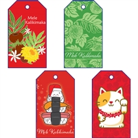 Hang Tags - Christmas Floral Assortment, 16 count