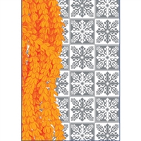 Pakalana Orange/Silver Foil Note Cards