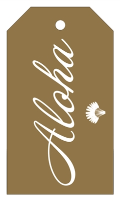 Hang Tags - Aloha Gold, 12-count