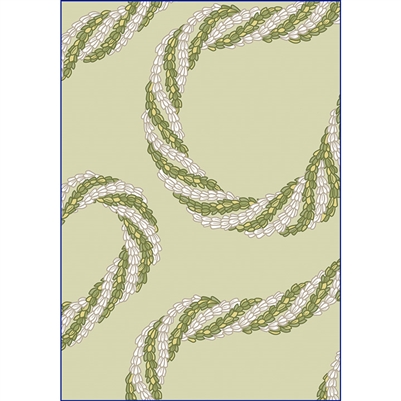 Pikake Rope on Moss  Note Cards