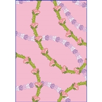 Lokelani Pakalana Crown on Pink  Note Cards
