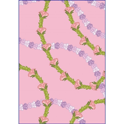 Lokelani Pakalana Crown on Pink  Note Cards