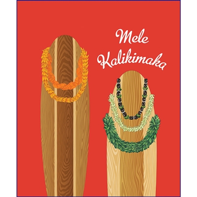 Surfboards Mele Kalikimaka Medium Tote