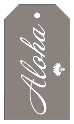 Hang Tags - Aloha Silver, 12-count