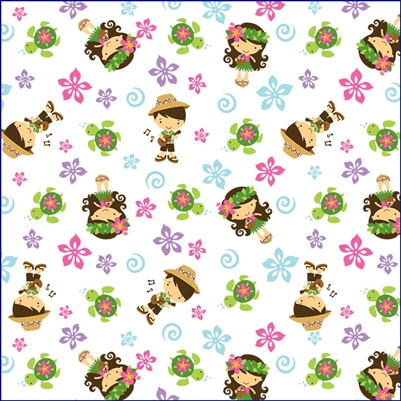 CLEARANCE Aloha Cuties Cello Wrap (12 rolls)- 30" x 10' (120") continuous roll