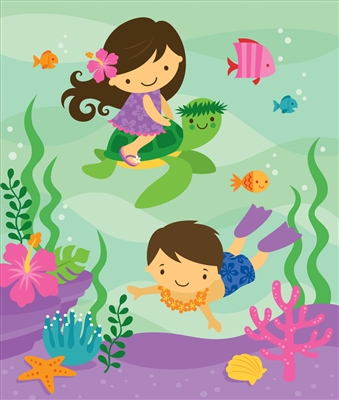 CLEARANCE  Aloha Cuties Under the Sea Small Tote (12ct)