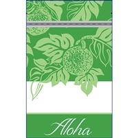 `Ulu Green Aloha Large Stand Up Zipper Pouches - Bulk 100-count