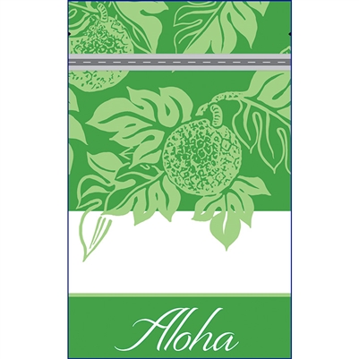 `Ulu Green Aloha Small Stand Up Zipper Pouches - Bulk 100-count