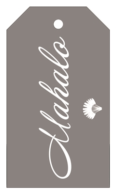 Hang Tags - Mahalo Silver, 12-count