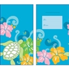 Honu Hibiscus Blue Glitter Lucky Money Envelopes