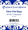 Clear Flat Cello Bags 3" x 5" - Bulk 100-count