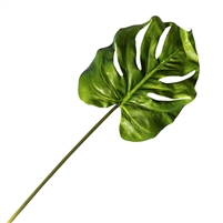 Artificial Real Touch Monstera Leaf Medium