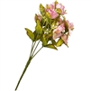 Artificial Silk Flowers Small Bunch Rose Bud - Pink