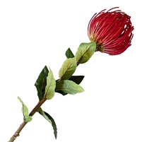 Artificial Pin Cushion Protea - Red