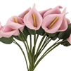 Artificial 144 Mini Calla Lily Craft Flowers -  Pink