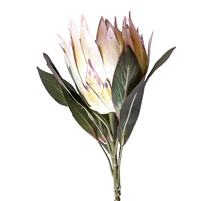 Artificial Large Protea - Pink/Yellow