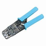 Ratchet Type Modular Crimping Stripping Cutting Tool for RJ11/12 and RJ45 Connectors. Item# 22-250101