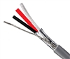 3 Conductor 22 AWG Shielded Audio Cable, PVC Jacketed Chrome Gray, 500 feet. Item # 90-7325-0500