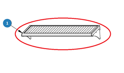 043623-000 SHELF ASM GLASS 42 FF