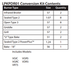 LPKPDR01-Conversion Kit-Natural Gas to LP Gas