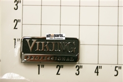 PE010142 Viking Logo Black and Chrome 3"