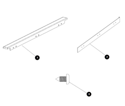 RD24CSTSS COUNTERTOP SIDE TRIM FOR 3 SERIES RANGE