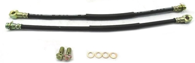 ALL SALES FINAL - Rubber Brake Lines Lenth:18" and 10mm Banjo