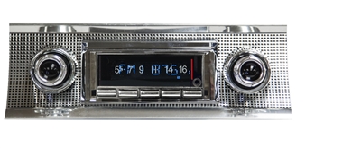 Custom Autosound 1957 Chevy Radio - Slidebar With Bluetooth